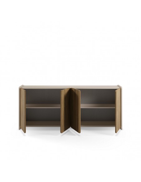 Aparador moderno BOUCLEON 180 cm creme e carvalho escuro