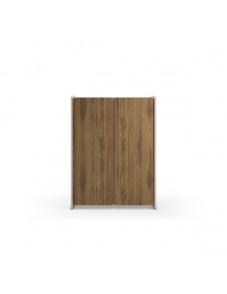 Aparador Alto design BOUCLEON 90 cm creme e carvalho escuro