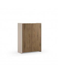 Aparador Alto design BOUCLEON 90 cm creme e carvalho escuro