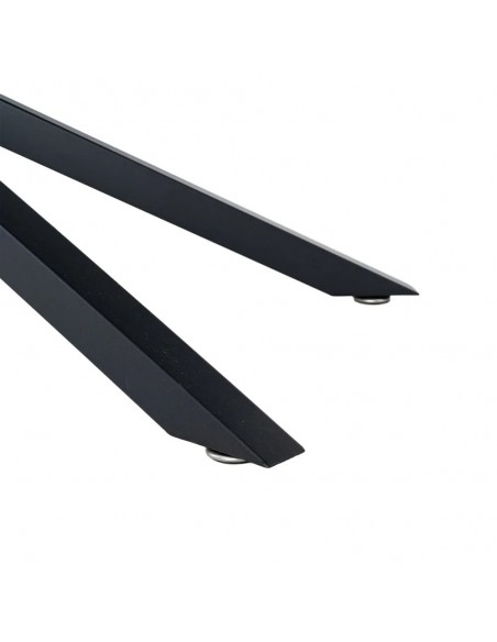 Mesa Extensível industrial NEXUS 160 a 200 cm em cor nogueira e metal preto