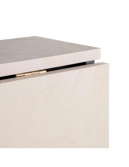 Mesa Dobrável COMPACT Preto-Creme 148 cm Multifunção