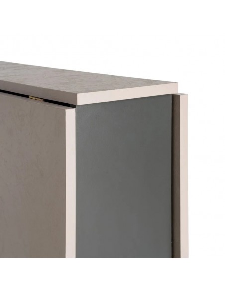 Mesa Dobrável COMPACT Preto-Creme 148 cm Multifunção
