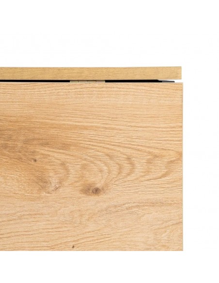 Mesa Plegable COMPACT Negro-Roble 148 cm Multifunción