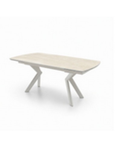 Mesa Extensible Porcelánico Beige Nolan 140-200 cm