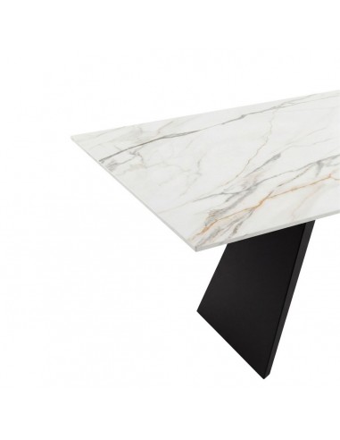 Mesa Extensível porcelânico efeito mármore...