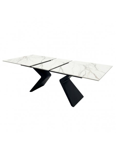 Mesa Extensible Porcelánico efecto mármol 160-200 Nelin