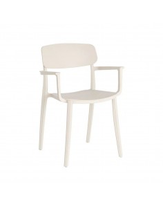 Silla con brazos Apilable Exterior CANTRAC de Polipropileno