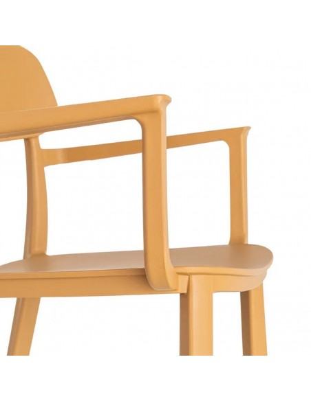 Silla con brazos Apilable Exterior CANTRAC de Polipropileno