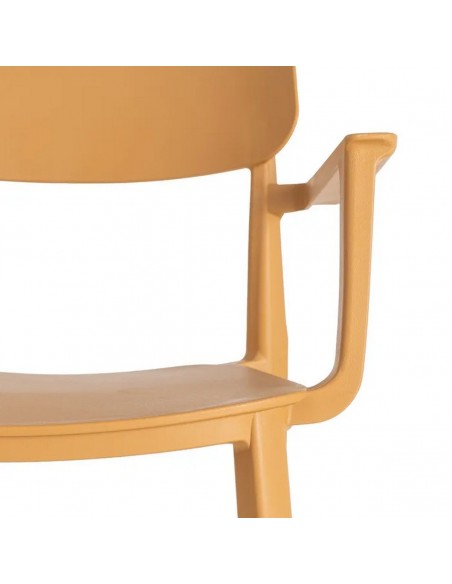 Silla con brazos Apilable Exterior CANTRAC de Polipropileno