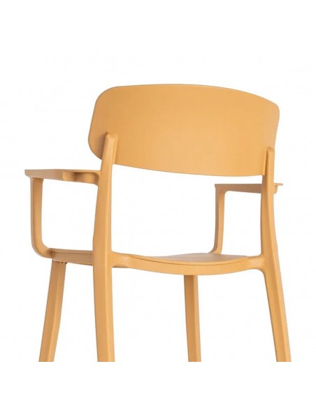Silla con brazos Apilable Exterior CANTRAC de Polipropileno