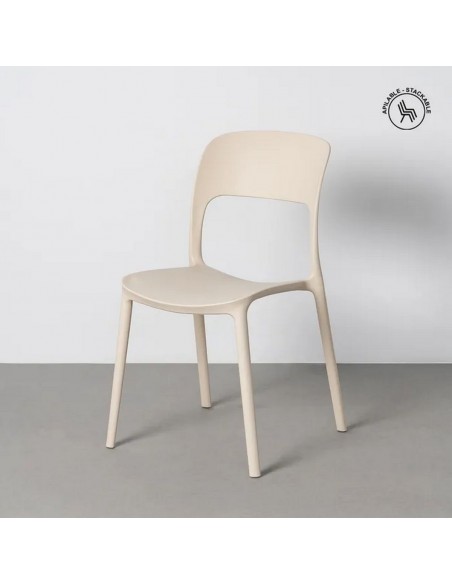 Silla Apilable Exterior CENTRAC de Polipropileno