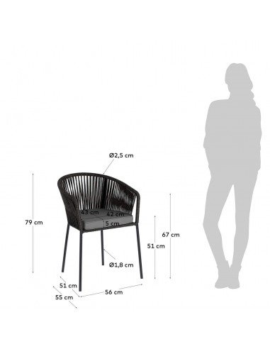 Silla Yanet para exterior.