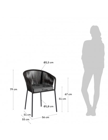 Silla Yanet para exterior.