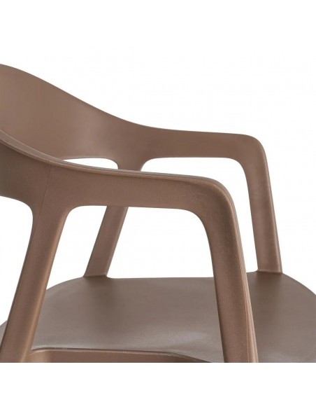 Cadeira Empilhável Exterior com Braços CINTRAC em Polipropileno e resistente UV