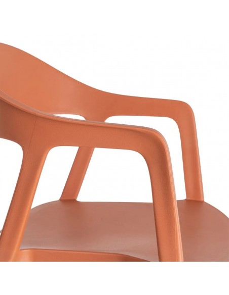 Cadeira Empilhável Exterior com Braços CINTRAC em Polipropileno e resistente UV