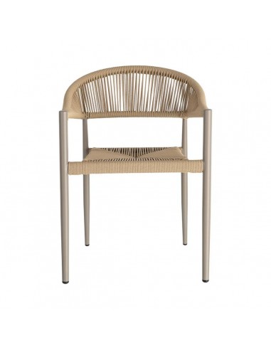 Cadeira exterior LIVADYA em alumínio e ratã PE...