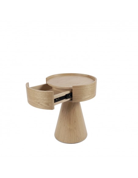 Mesa de Cabeceira JAMES carvalho Moderna e Elegante