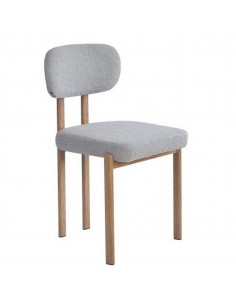 Silla de Comedor de diseño GRANITE de tejido Bouclé con...