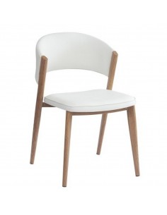 Cadeira de Jantar de Design DARICE em Similpele com Pés...