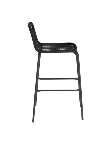 GLENVILLE Taburete negro altura 100 cm.