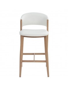 Taburete de diseño DARICE 72 cm, de Similpiel con Patas... 2