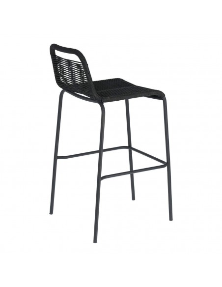 GLENVILLE Taburete negro altura 100 cm.