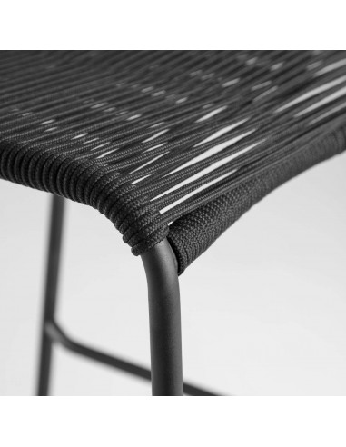 GLENVILLE Tamborete preto altura 100 cm