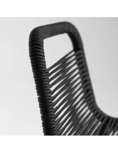 GLENVILLE Taburete negro altura 100 cm.