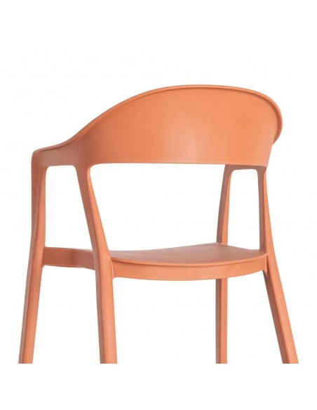 Silla con brazos Apilable Exterior CINTRAC de Polipropileno
