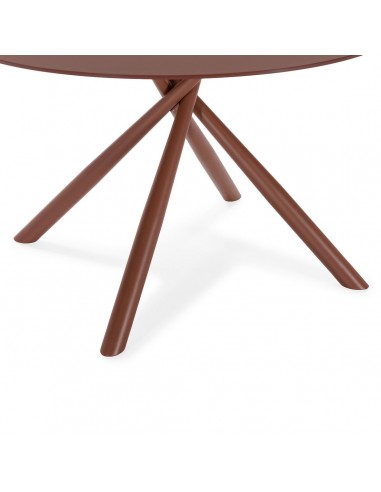 Mesa Redonda LEXA 120 cm de Cristal Templado y...