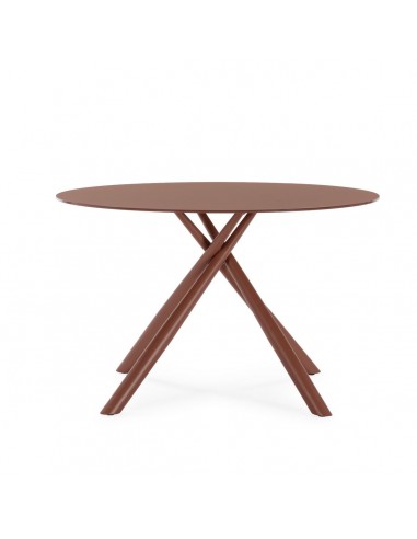 Mesa Redonda LEXA 120 cm de Cristal Templado y...