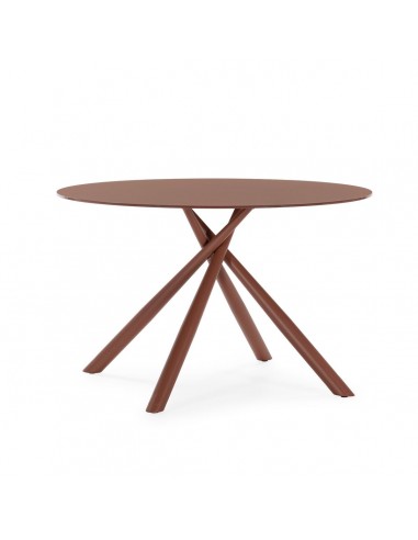 Mesa Redonda LEXA 120 cm de Cristal Templado y...