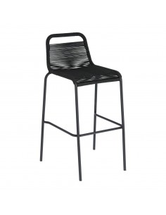GLENVILLE Taburete negro altura 100 cm.