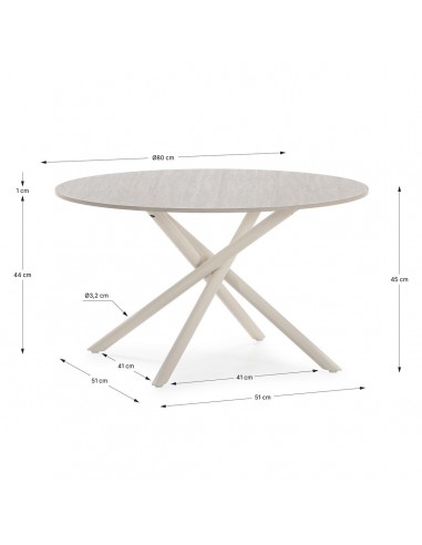 Mesa de centro Redonda TALIA 80 cm de...