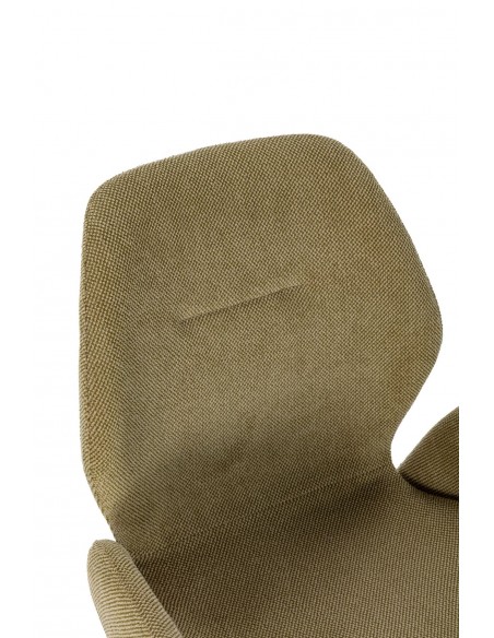 Silla con brazos de Comedor ANSU Tapizada con Patas Metálicas a Juego