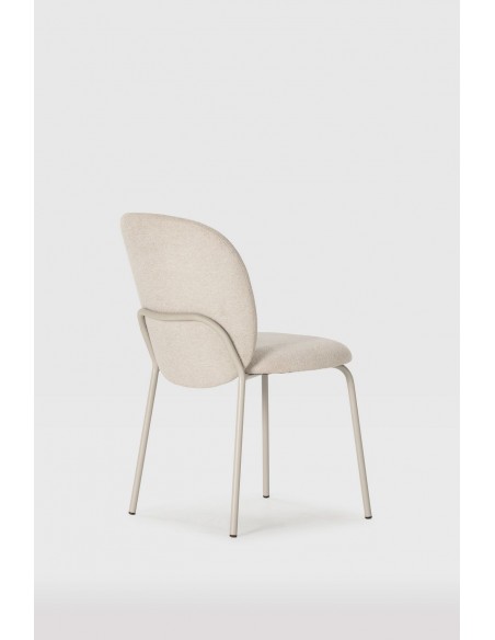 Silla de Comedor DAIA tapizada con Patas Metálicas