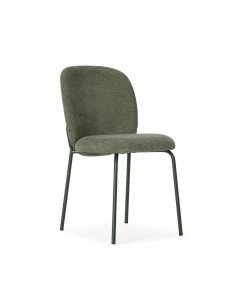 Silla de Comedor DAIA tapizada con Patas Metálicas