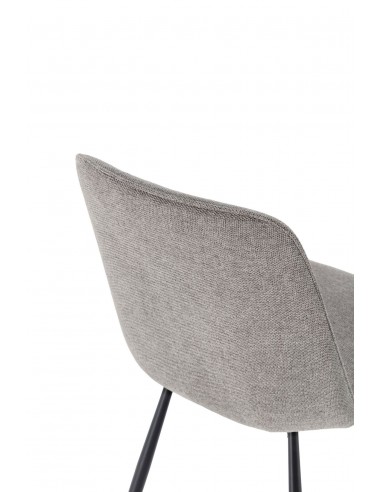 Silla giratoria de comedor TIRSA tapizada con...