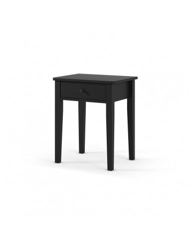 Mesa de Cabeceira BART preta com 1 gaveta em...