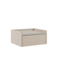 Mesa de Cabeceira Suspensa BLAKE 1 Gaveta Pusula e Creme