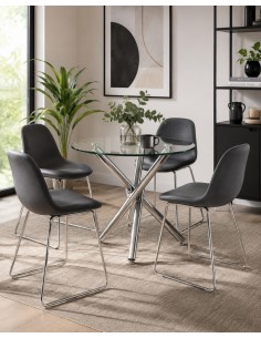Mesa De Cristal | Inspirada En Rodolfo Dordoni 2