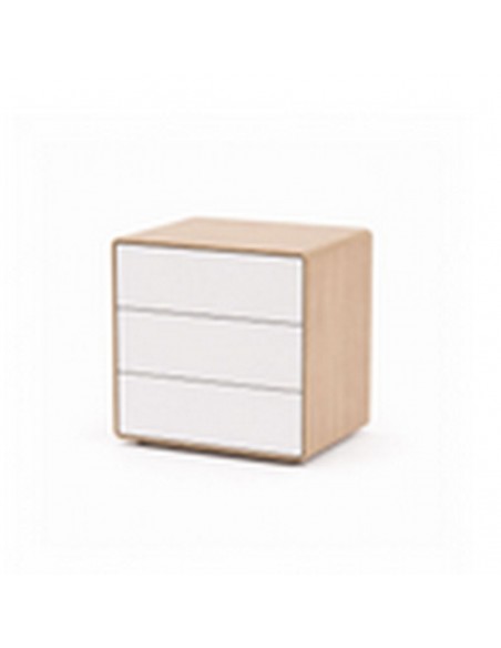 copy of Mesa de cabeceira minimalista NEO branca, 2 gavetas