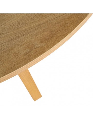 Mesa de Comedor Redonda LORA 120 cm MDF Efecto...