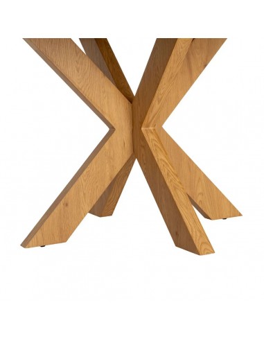 Mesa Redonda ARGOT 120 cm MDF Efeito Madeira...