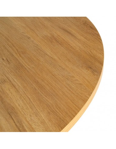 Mesa Redonda ARGOT 120 cm MDF Efeito Madeira...