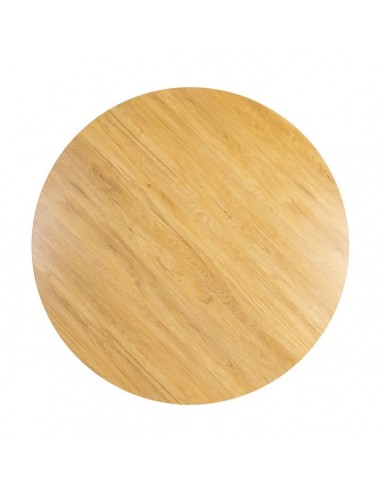 Mesa Redonda ARGOT 120 cm MDF Efeito Madeira...