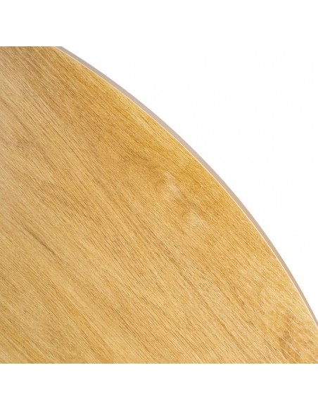 Mesa Redonda ARGOT 120 cm MDF Efeito Madeira Natural