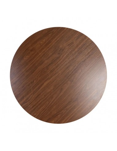Mesa Redonda ARGOT 120 cm MDF Efeito Madeira...