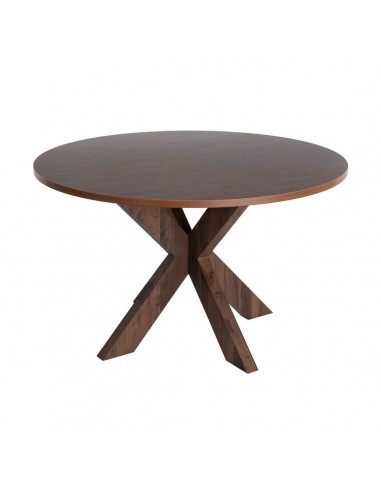 Mesa de Comedor Redonda ARGOT 120 cm MDF Efecto...