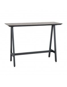 Mesa Alta Industrial NOX 138 cm DM Crema y Metal Negro